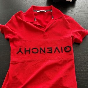 Givenchy Men’s Slim-Fit Polo – Size S, Red